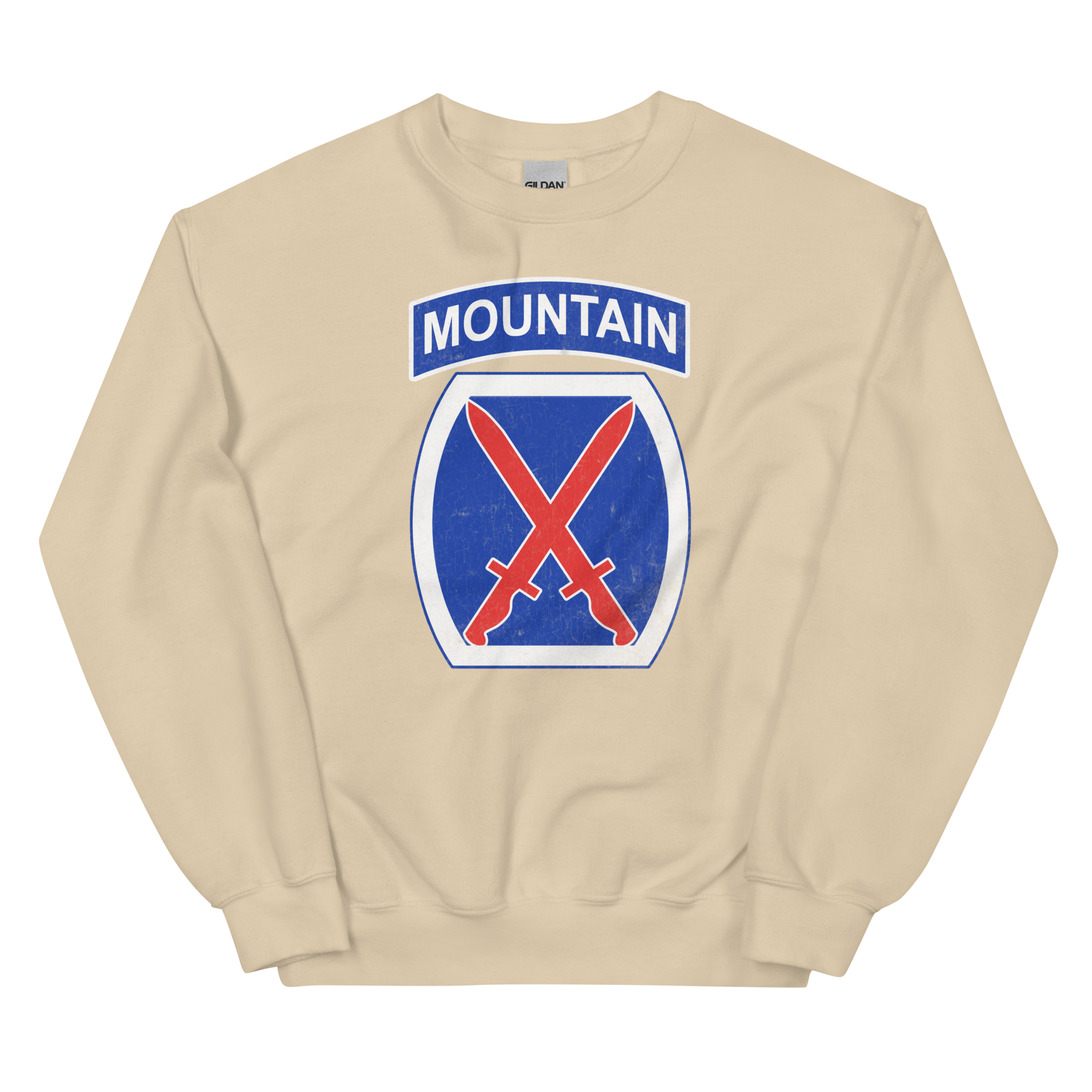 10th Mountain Div Distressed Sweatshirt
