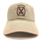 10th Mountain Division Cap with embroidered logo on a white background