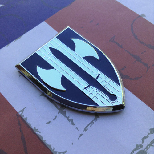 18th MP Brigade Metal Auto Decal