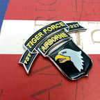 Tiger Force 1/327th Infantry Metal Decal on an Angle