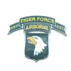 Tiger Force Airborne emblem with an eagle on a white background