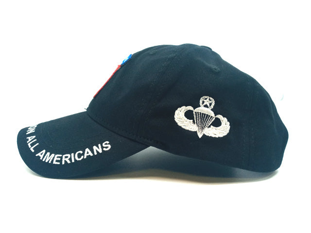 82 Airborne Division Baseball Cap With Embroidered Master Jump Wings