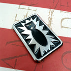 52nd Ordnance Group EOD Metal Decal on a textured red and white background