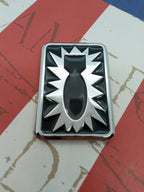 52nd Ordnance Group EOD Emblem on a red, white and blue background