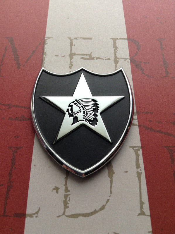 2nd Infantry Division Metal Auto Decal