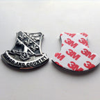 Unit Crest with Honor and Country on a white background next to a 3M sticker