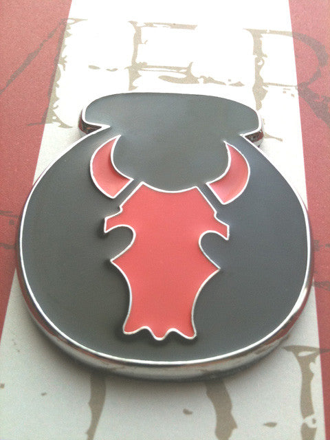 34th Red Bull Infantry Division Metal Decal