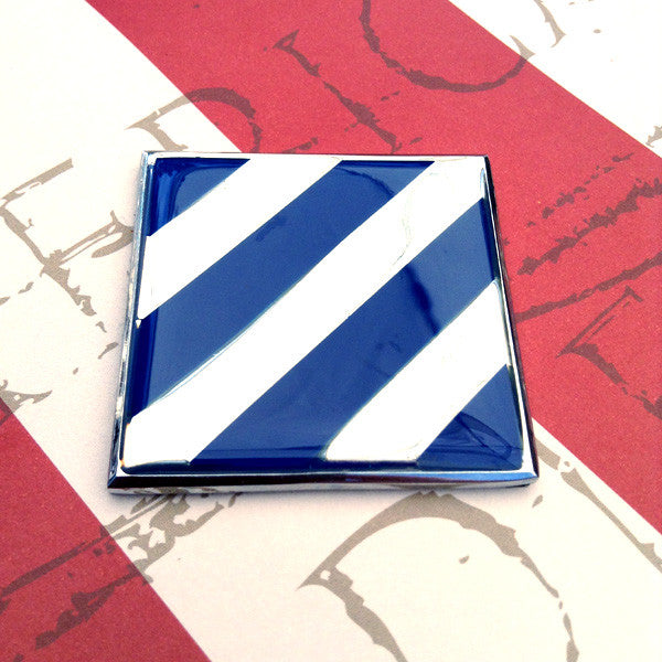 3rd Infantry Division Metal Auto Decal