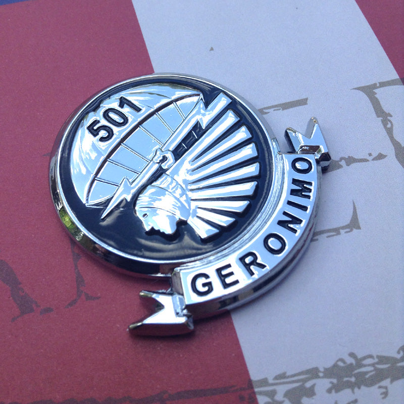 501st Infantry Regiment "Geronimo" Metal Decal