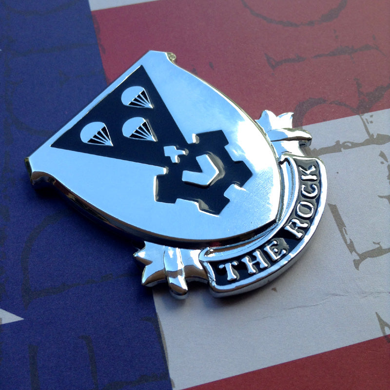 503rd Infantry Regiment The Rock Metal Decal