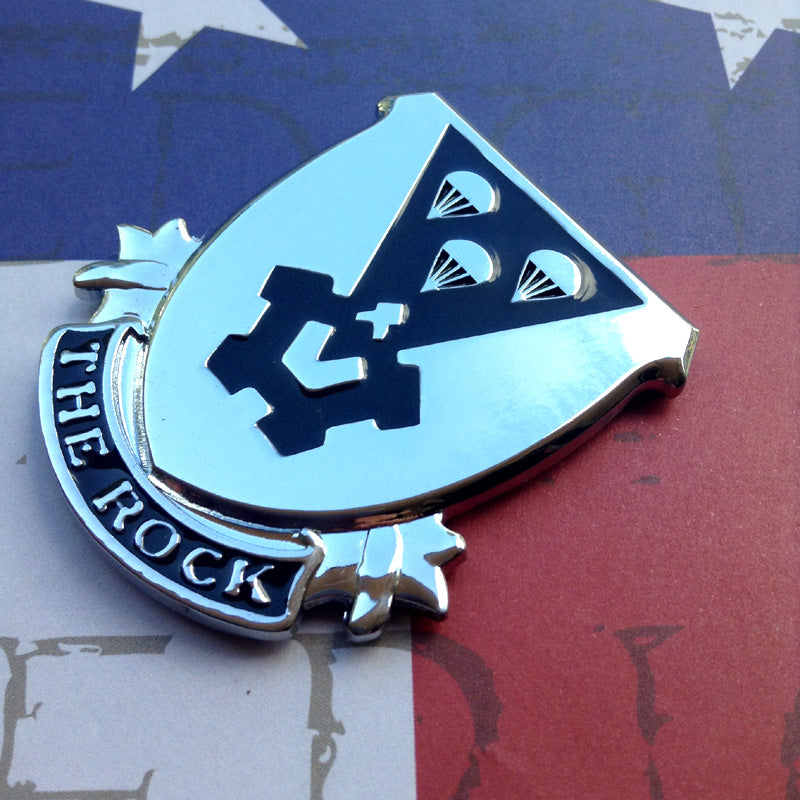 503rd Infantry Regiment The Rock Metal Decal