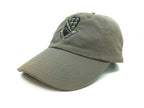 506th AIR Currahee Embroidered OD Green Hat Facing left on a white background