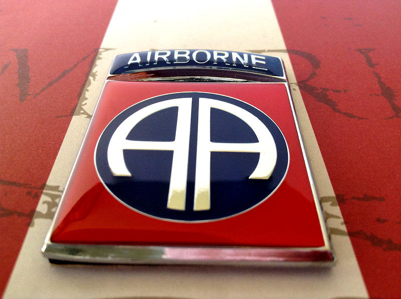 82nd Airborne Division Metal Car Emblem | Army Airborne Badge