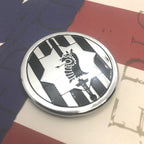 89th Military Police Brigade Emblem on a red, white and blue background