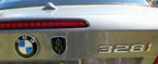 8th Infantry Division Metal Decal on a Silver BMW 328I Trunk