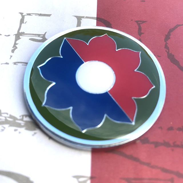 9th Infantry Division Metal Truck or Car Decal