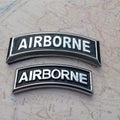 Airborne Tab Metal Decal for Trucks, SUVs. Cars and Motorcycles Large and Small