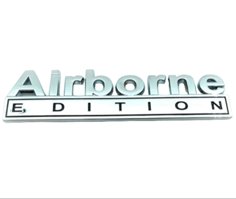 Airborne Edition Emblem Metal Truck Decal