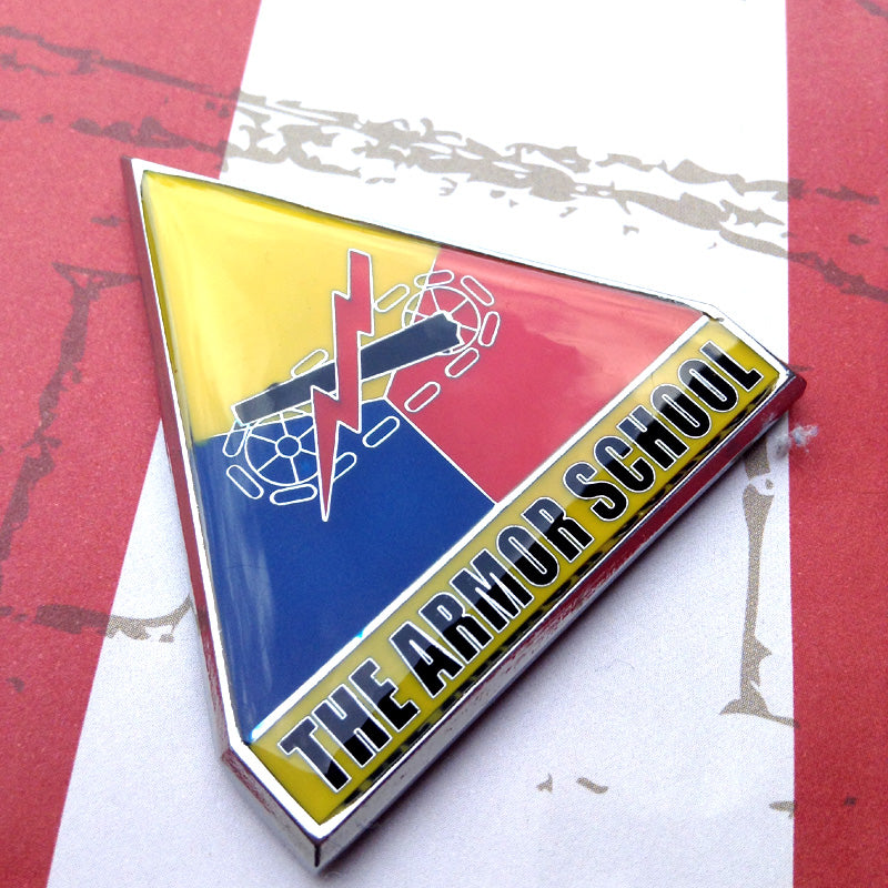 US Army Armor School Decal Army Badge Car Emblem Full Color Replica