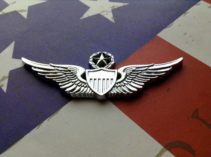 US Army Master Aviator Badge Metal Auto Decal