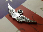 US Army Master Aviator Badge Metal Emblem Pictured on a Righht Angle