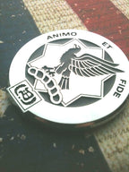Chrome and Black 1st Cavalry Regiment Metal Car Emblem