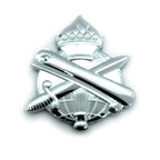 Civil Affairs Branch Insignia Metal Decal on a white background