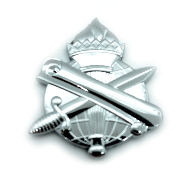 Civil Affairs Branch Insignia Metal Decal on a white background