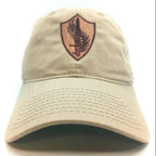 USCENTCOM Beige cap with a brown embroidered crest on a white background