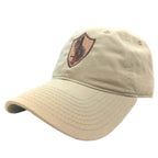 Beige cap with a brown embroidered USCENTCOM crest on a white background