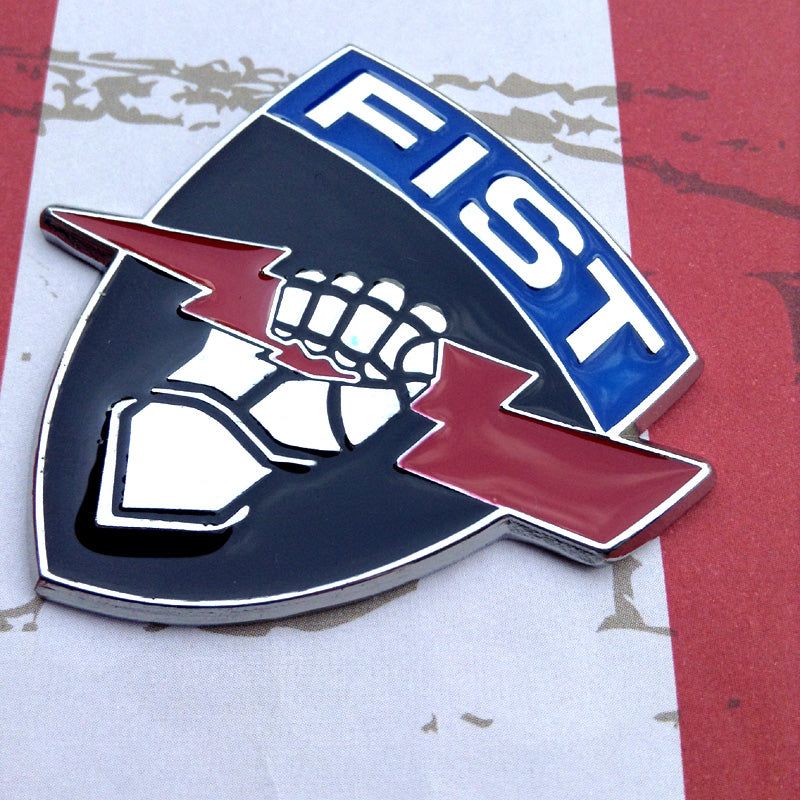 Full Color Fire Support Team FIST Metal Emblem