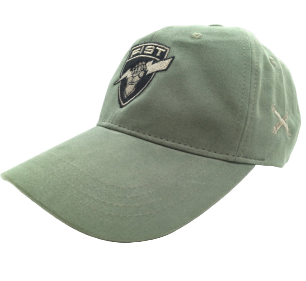 FIST Army Embroidered Baseball Cap Olive Drab Hat with Reverse Flag