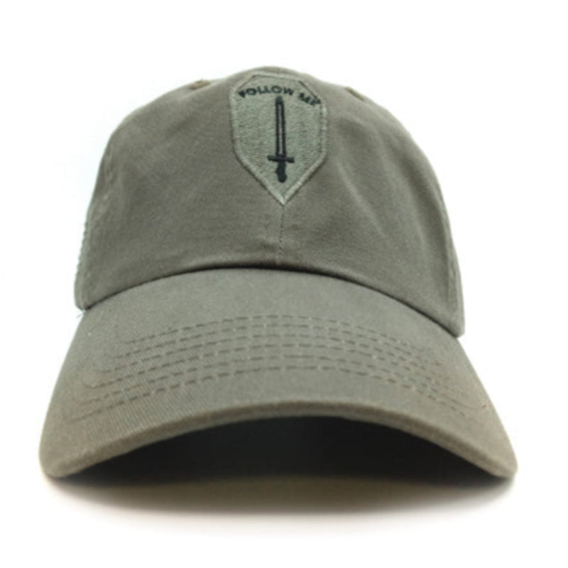 Follow Me Infantry Training School OD Cap Front View