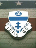325th Infantry Regiment "Let's Go" Metal Decal For Autos