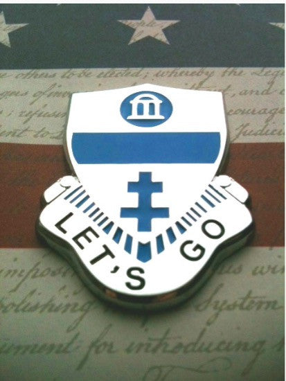 325th Infantry Regiment "Let's Go" Metal Decal For Autos
