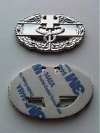 Combat Medic Badge 1st Award Metal Decal with 3M adhesive shown