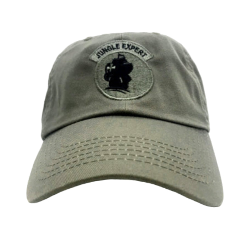 Jungle Expert Army Embroidered Cap Olive Drab Hat with Reverse US