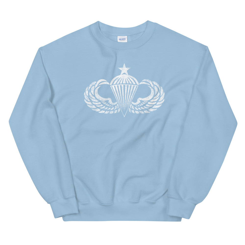 Senior Jump Wings Distressed Sweatshirt