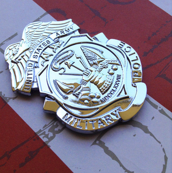 Military Police Corps MP Badge Metal Car Decal