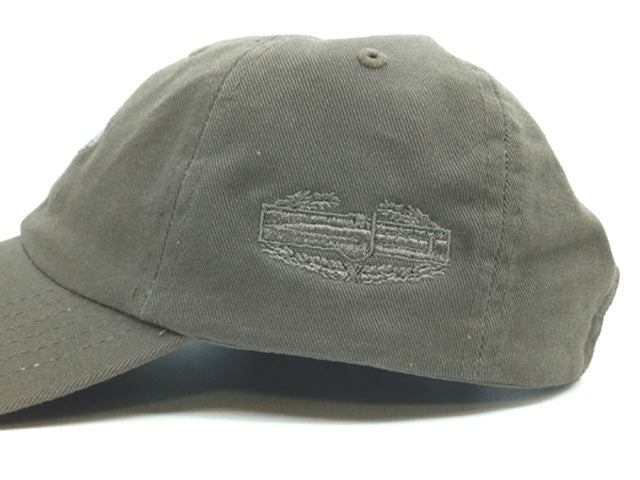 OD Green Baseball Cap with embroidered Combat Action Badge