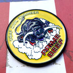 Full Color on Slight Right Angle Prime BEEF Metal Car Emblem