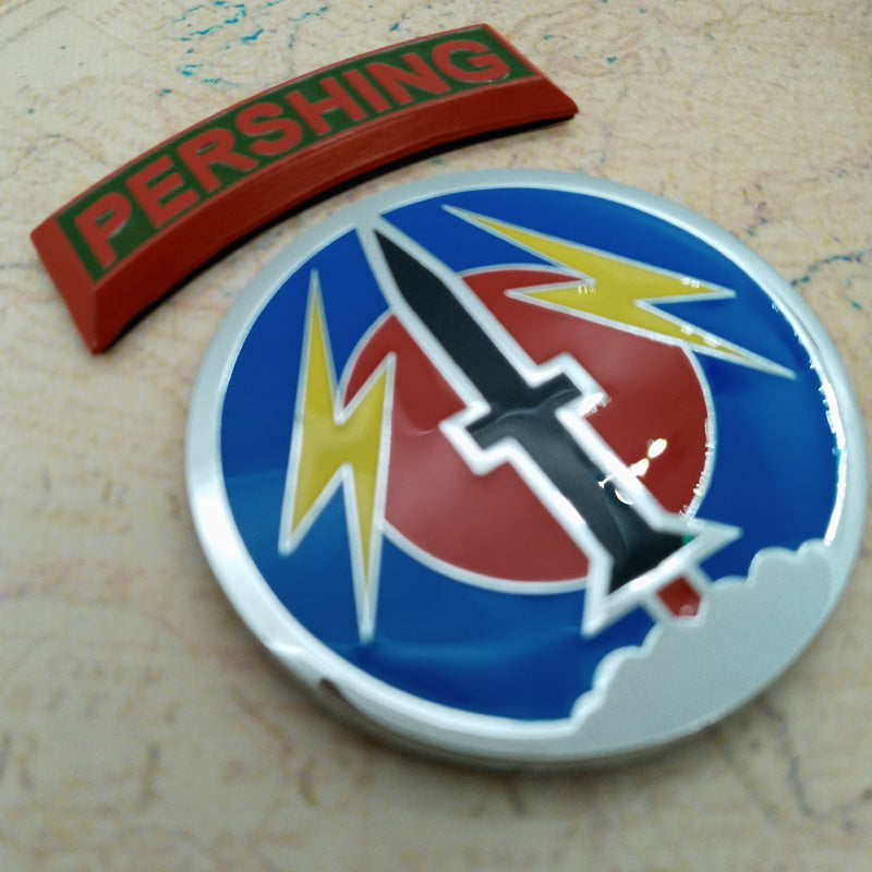 56th Field Artillery Command Pershing Metal Car Emblem – Auto Medals