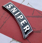Sniper Tab Metal Decal for Trucks, Cars, SUVs or Motorcycles