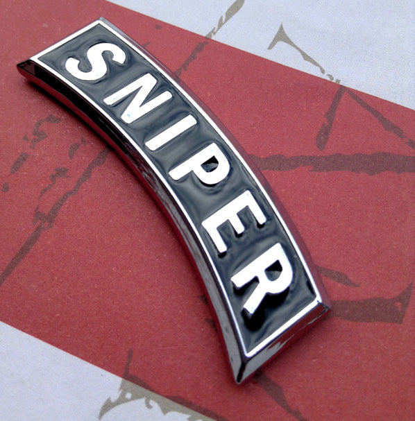 Sniper Tab Metal Decal for Trucks, Cars, SUVs or Motorcycles