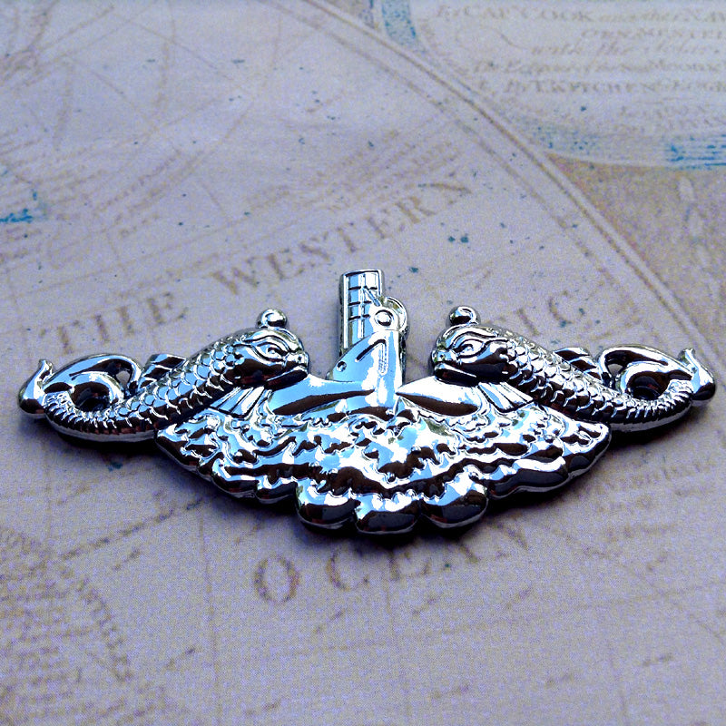 Submariner's Dolphins Metal Decal