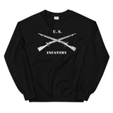 US Infantry Crossed Rifles Distressed Sweatshirt