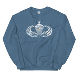 Senior Wings w/Combat Star Distressed Sweatshirt