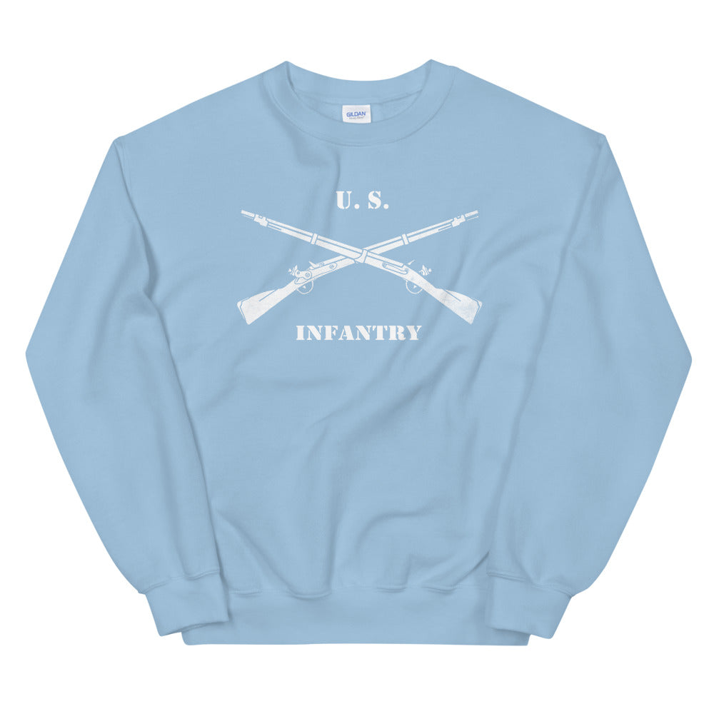 US Infantry Crossed Rifles Distressed Sweatshirt