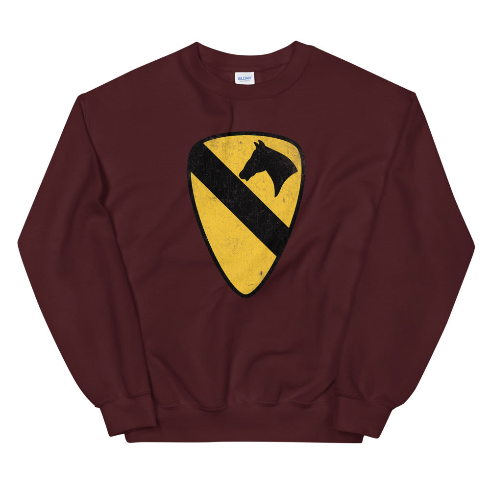 1st Cavalry Div Distressed Sweatshirt