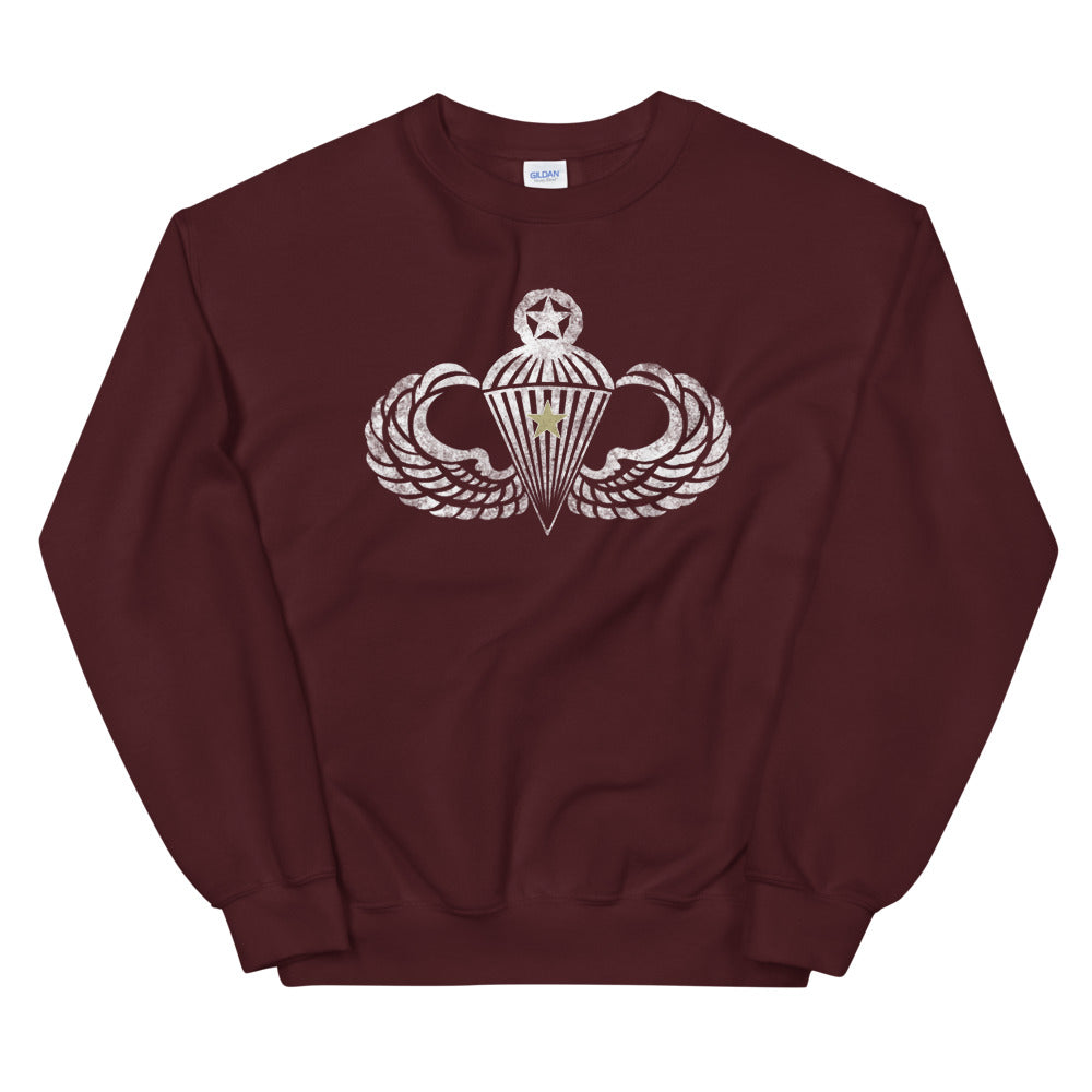 Master Wings w/Combat Star Distressed Sweatshirt